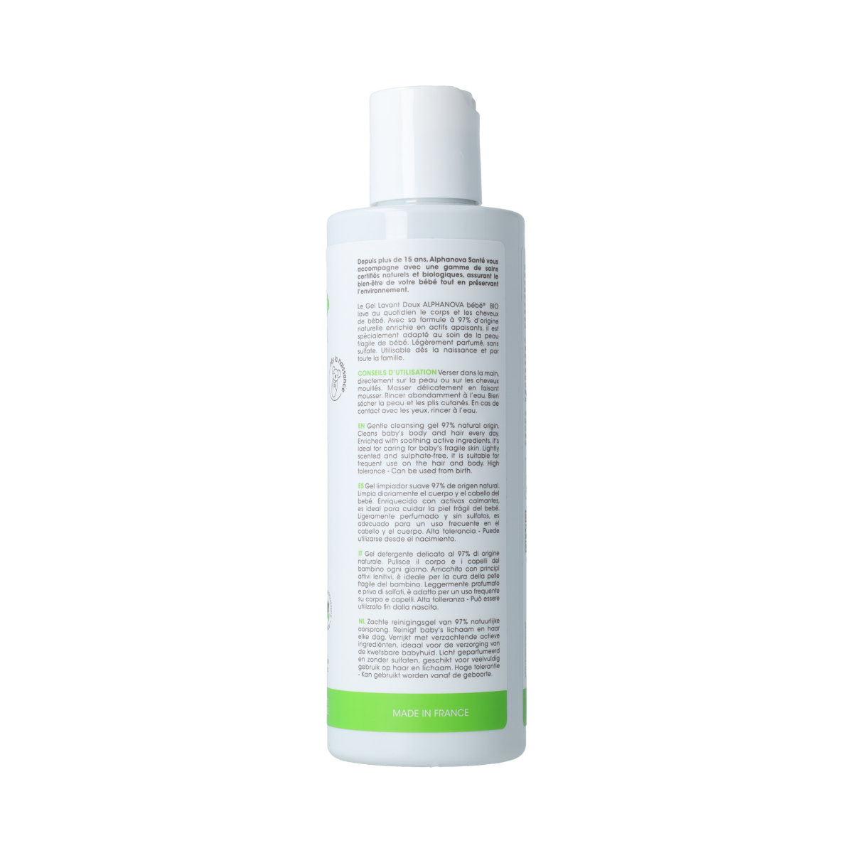 Alphanova Bebe Cleansing Gel body face hair 200.00 Milliliter