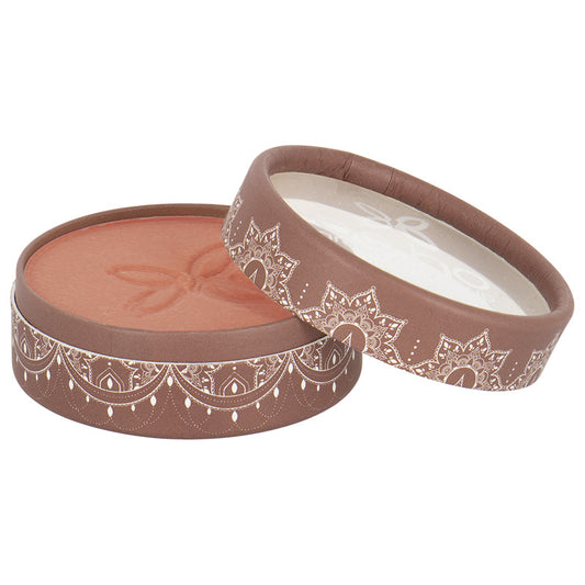 Boho Green Makeup Boho Green Makeup Blush Bois de Rose 01 in 4.5g, showing the soft pink powder in a compact container.