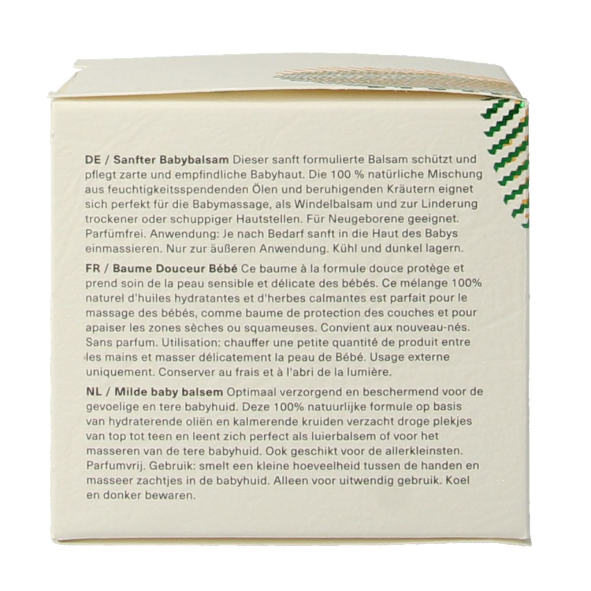 Hemptouch gentle baby balm in a 50ml tube, suitable for baby and toddler skin care, with natural hemp ingredients.
