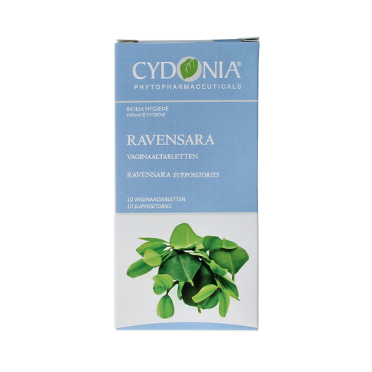 Cydonia Ravensara intiem vagina kruidenpreparaten, 10 zetpillen, natural herbal product for feminine health.
