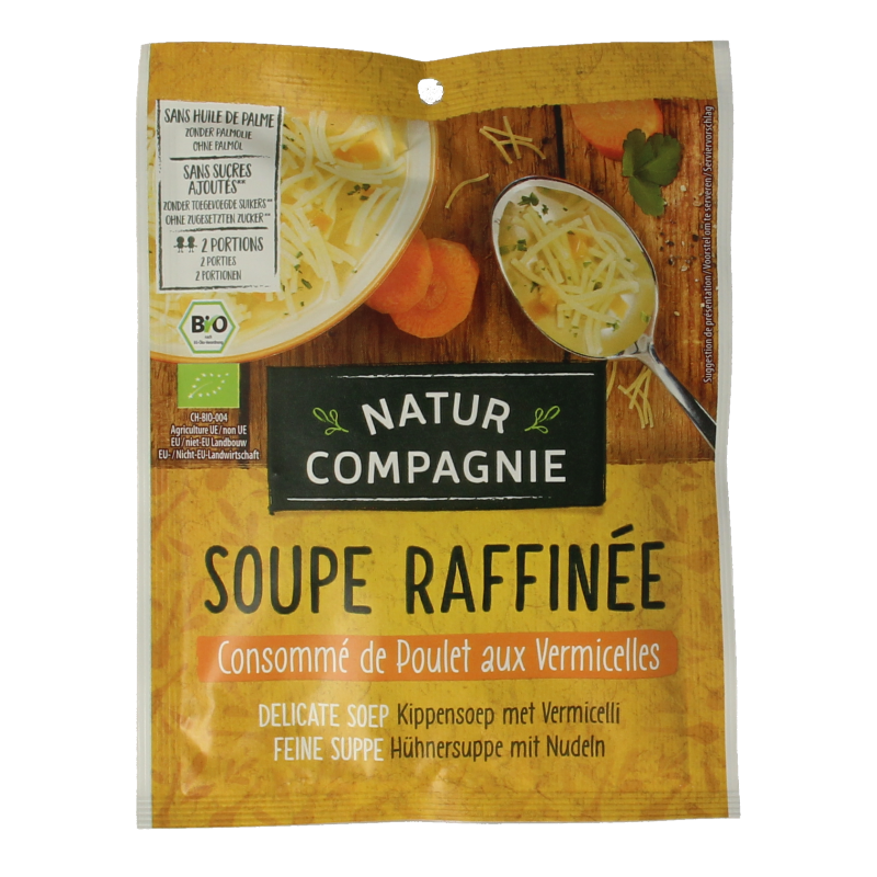 Natur Compagnie Kippensoep met vermicelli bio 40 Gram