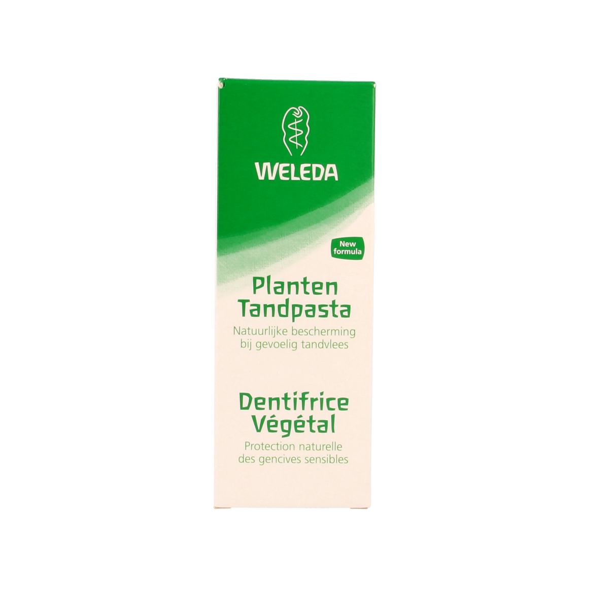 Weleda Oral Care planten tandpasta 75ml tube with natural herbal ingredients for oral hygiene.