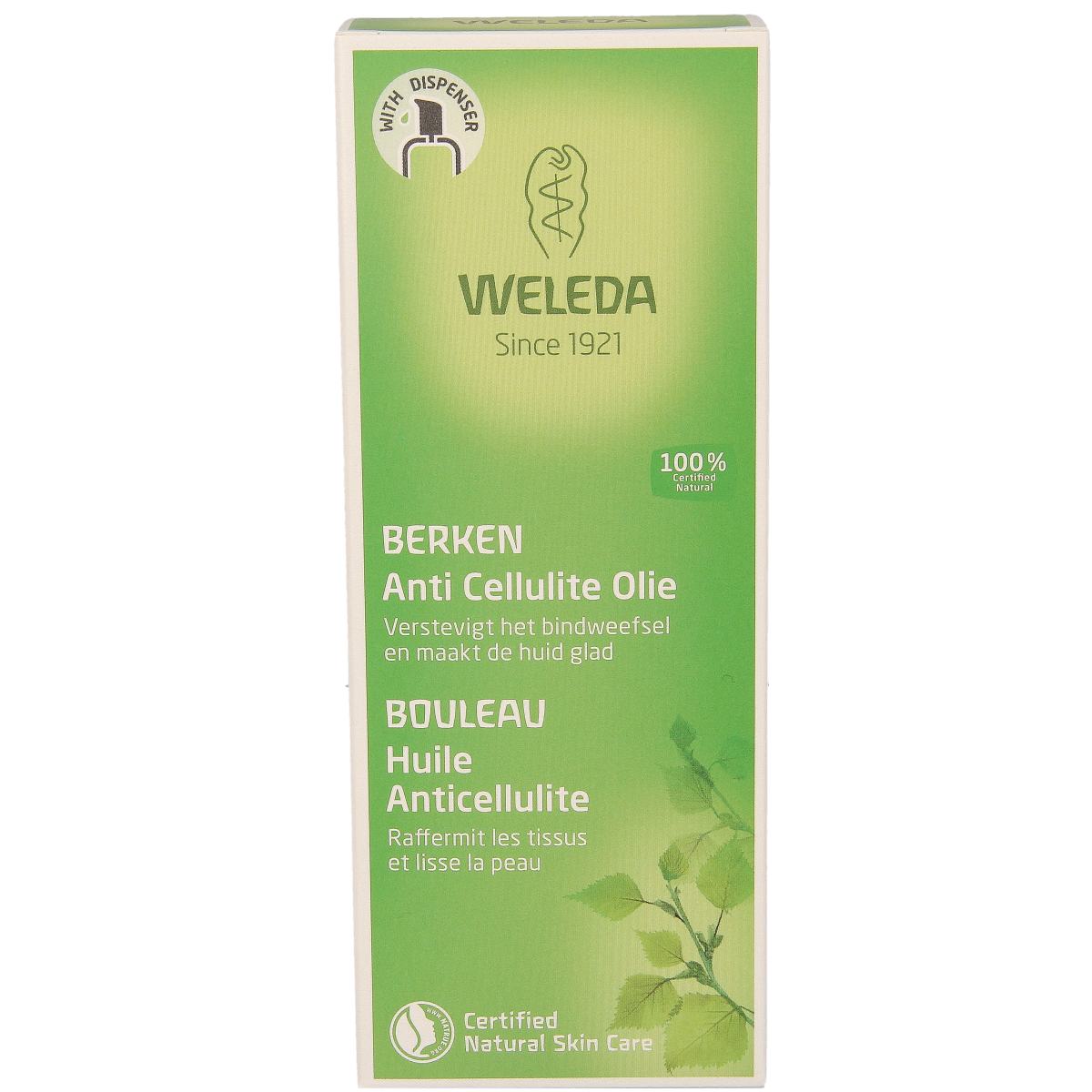 Weleda Berken anti cellulite olie 100.00 Milliliter
