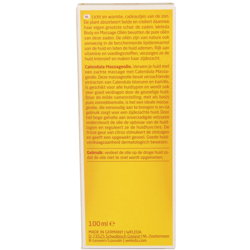 Weleda Calendula massageolie 100 Milliliter