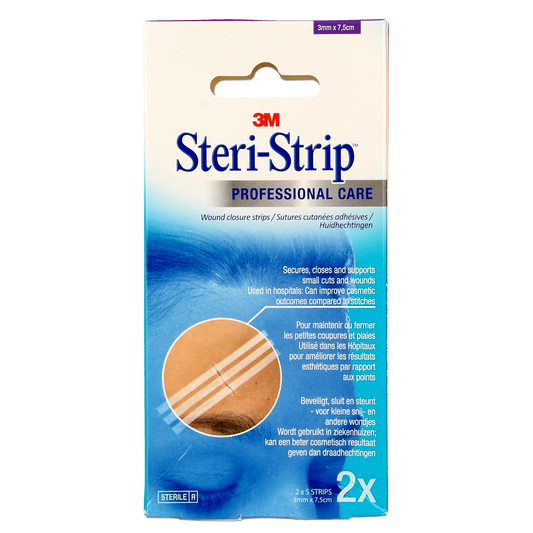 3M Steristrips 3mm x 75mm 2x5 strips 2.00 Stuks