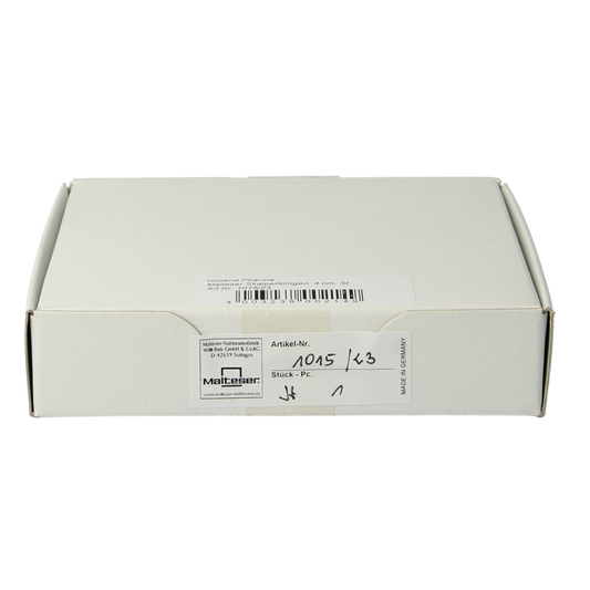 Sterile Malteser Scalpelmesjes 4cm stainless steel surgical blades, 100 pieces in packaging.