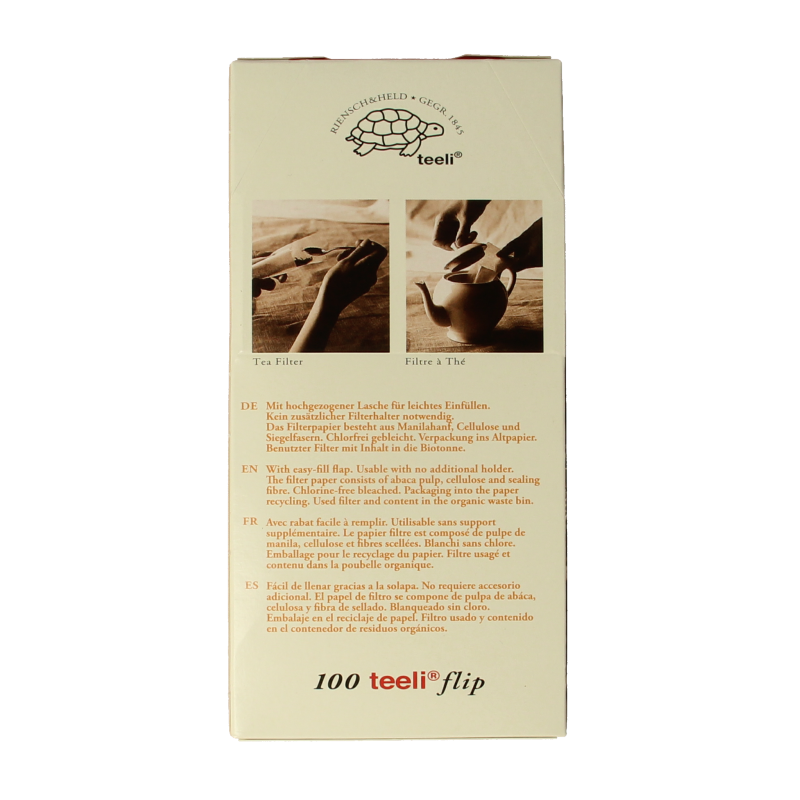 Teeli Theefilter S  100 Stuks