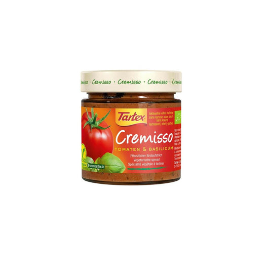 Tartex Cremisso tomaat basilicum bio 180.00 Gram