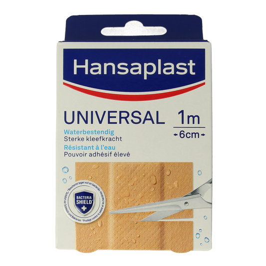 Hansaplast Universal 1m x 6cm 1.00 Stuks