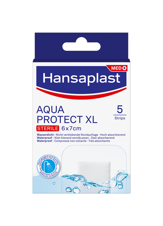 Hansaplast Aqua protect antibacterieel XL 5.00 Stuks