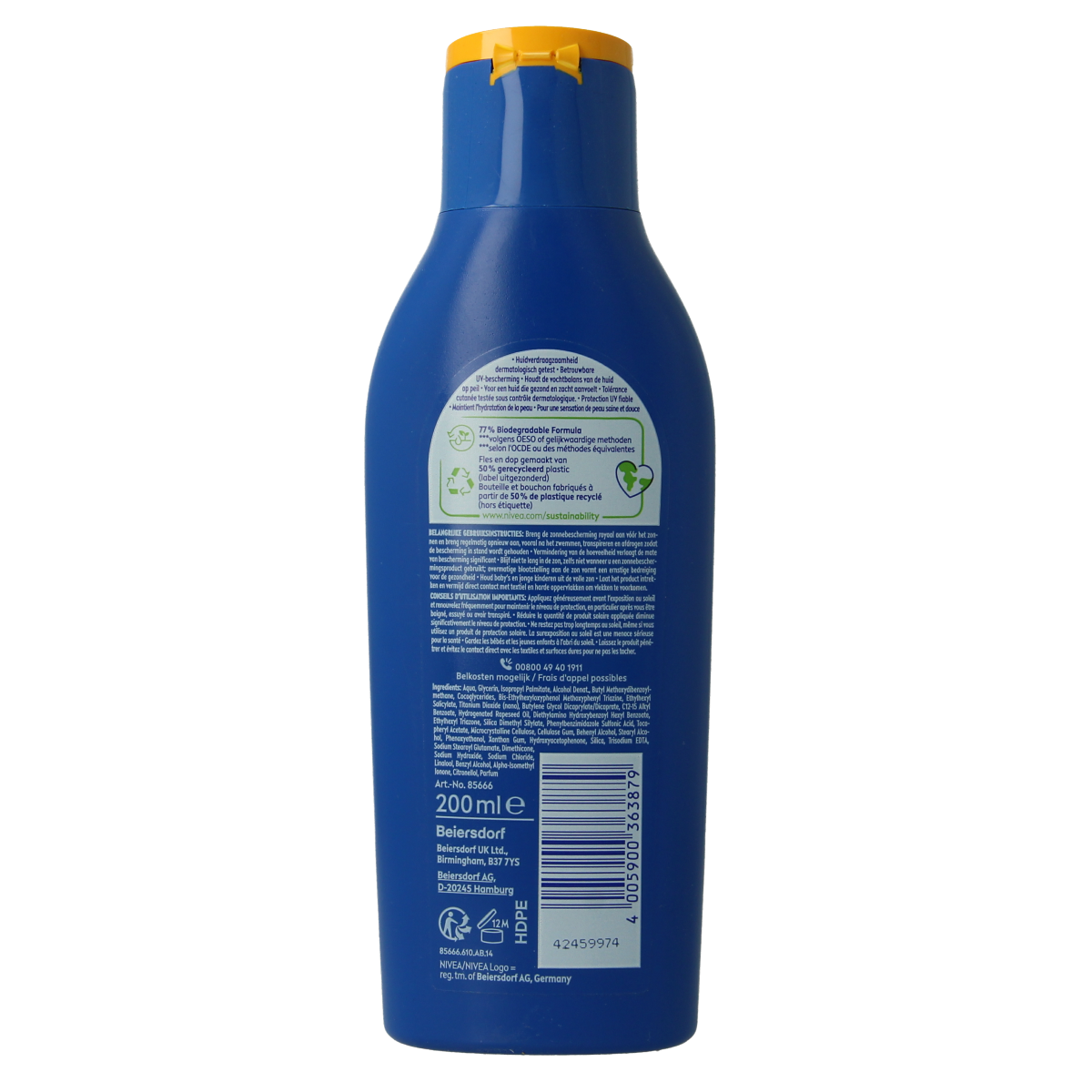 Nivea Sun protect & hydrate zonnemelk SPF50 200.00 Milliliter
