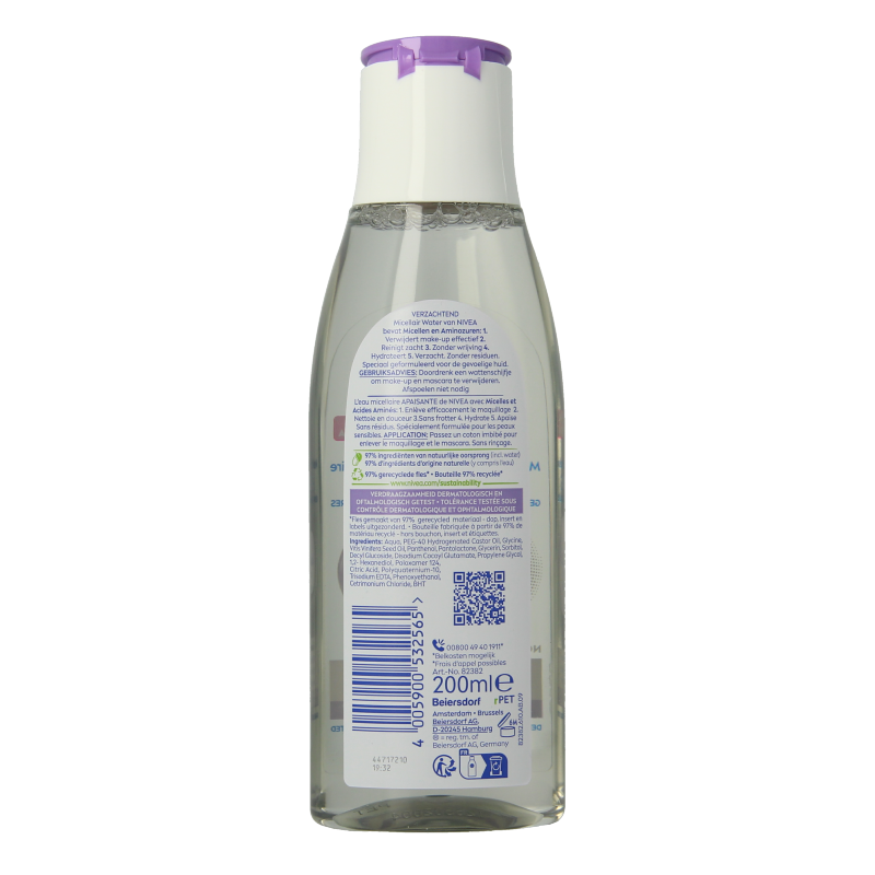 Nivea Sensitive micellair water 200 Milliliter
