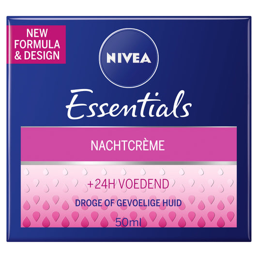 Nivea Essentials nachtcreme herstellend 50.00 Milliliter