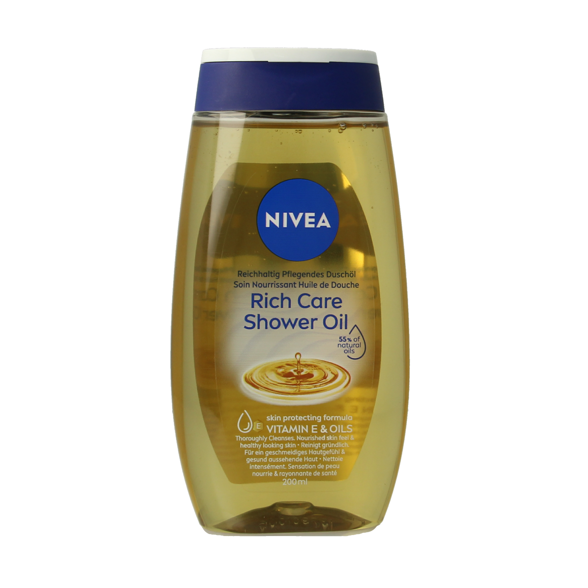 Nivea Natural douche olie verzorgend 200.00 Milliliter