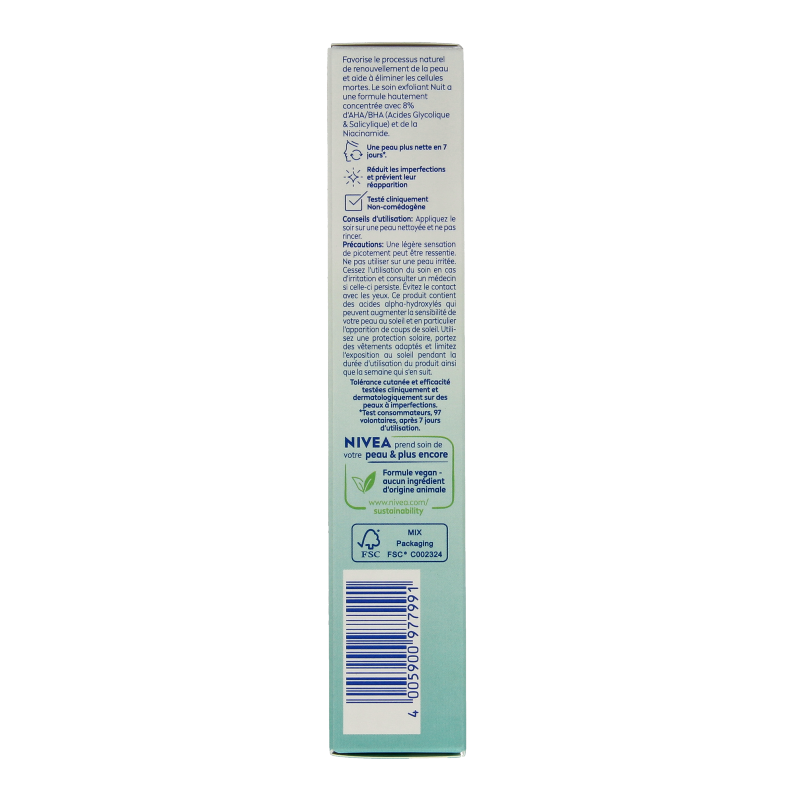 Nivea Derma skin clear night 40 Milliliter