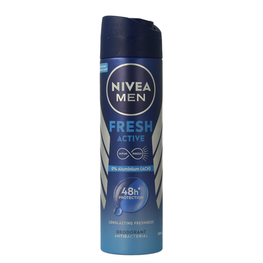 Nivea Men deodorant spray fresh active 150.00 Milliliter