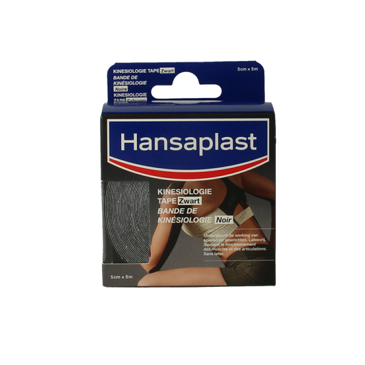 Hansaplast Kinesio tape zwart 1.00 Stuks