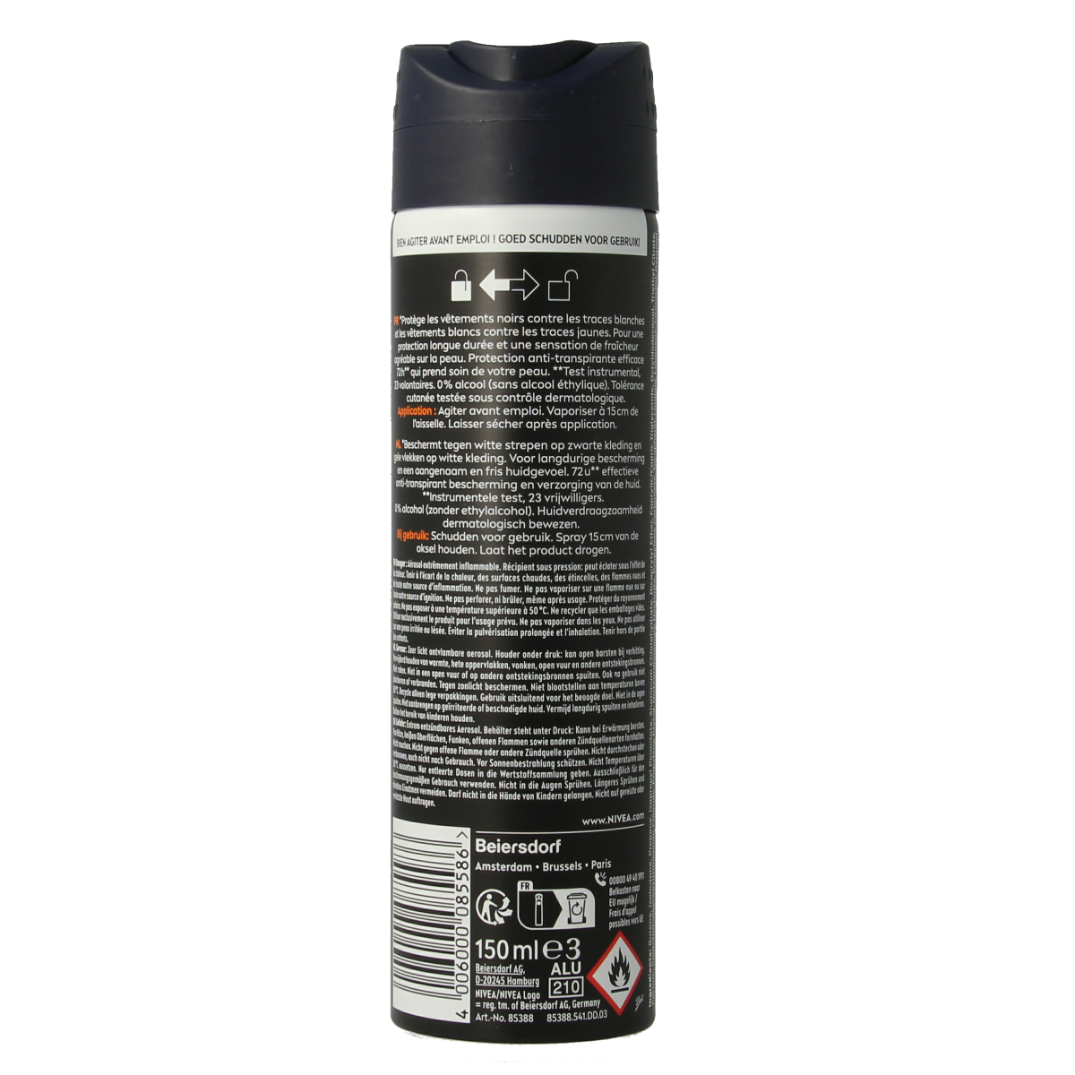 Nivea Men deodorant spray ultimate impact 150.00 Milliliter