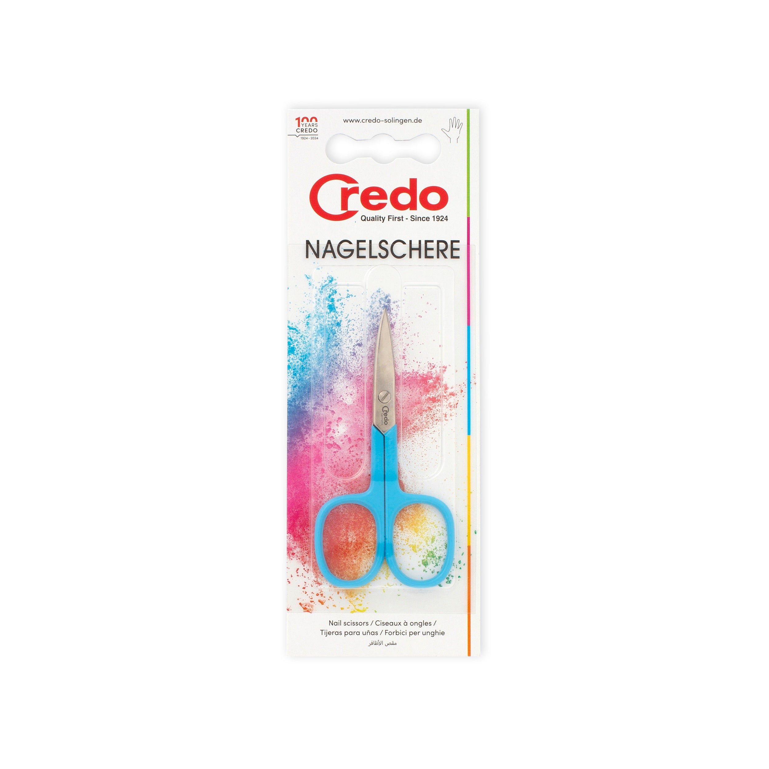 Credo Pop Art nagelschaar gebogen 9cm 1.00 Stuks