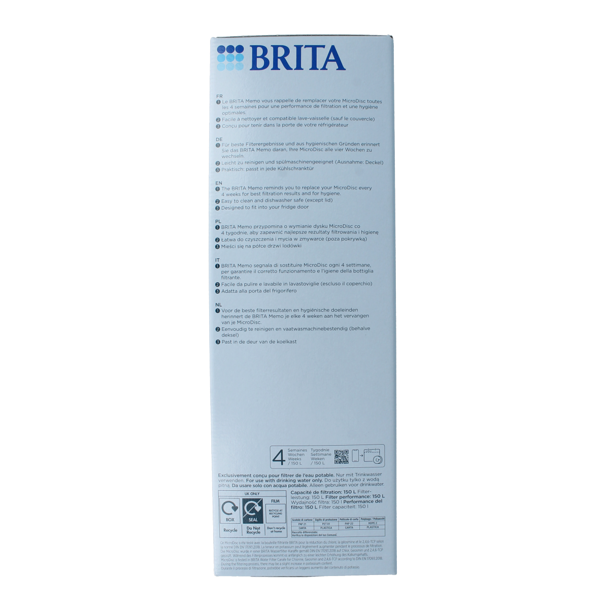 Brita Waterfilterkaraf white/graphite 1.00 Stuks