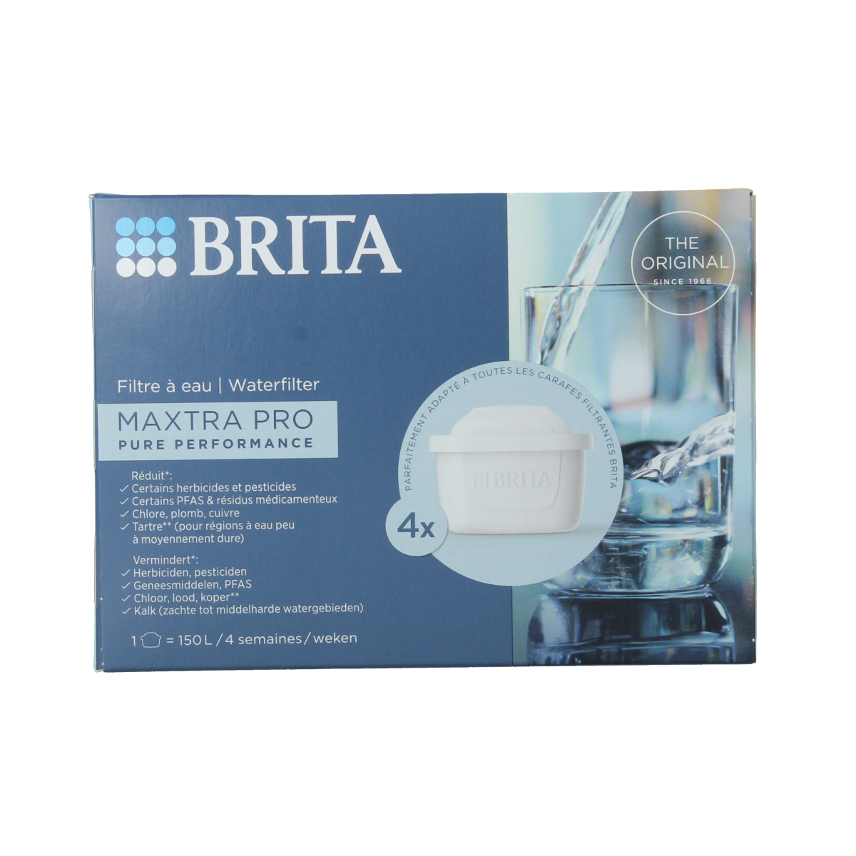 Brita Waterfilterpatroon MAXTRA PRO Pure Performance 4P 4.00 Stuks