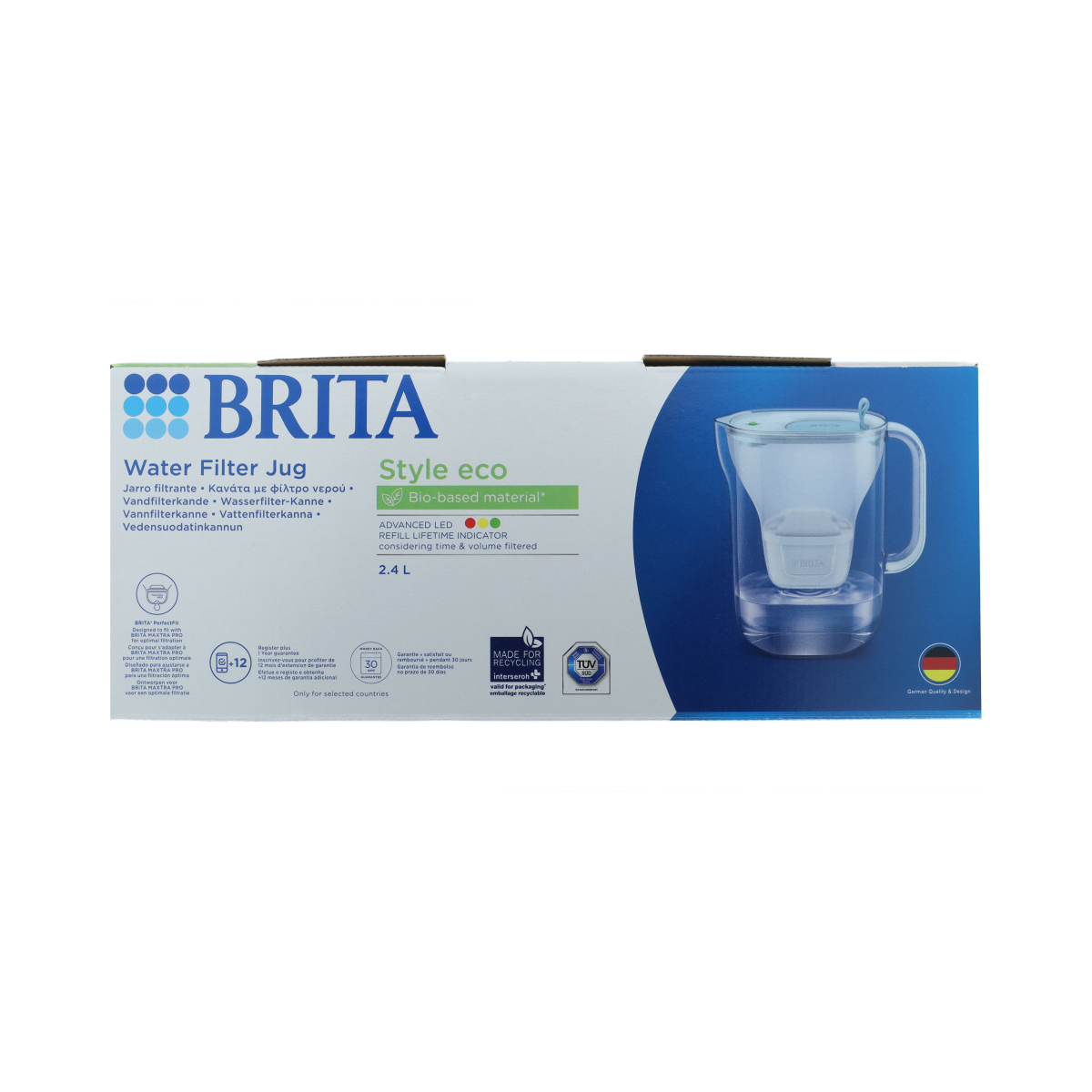 Brita Waterfilterkan eco powder blue 1.00 Stuks