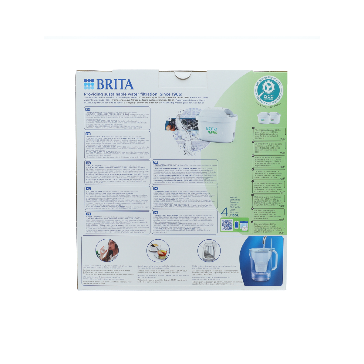 Brita Waterfilterkan eco powder blue 1.00 Stuks