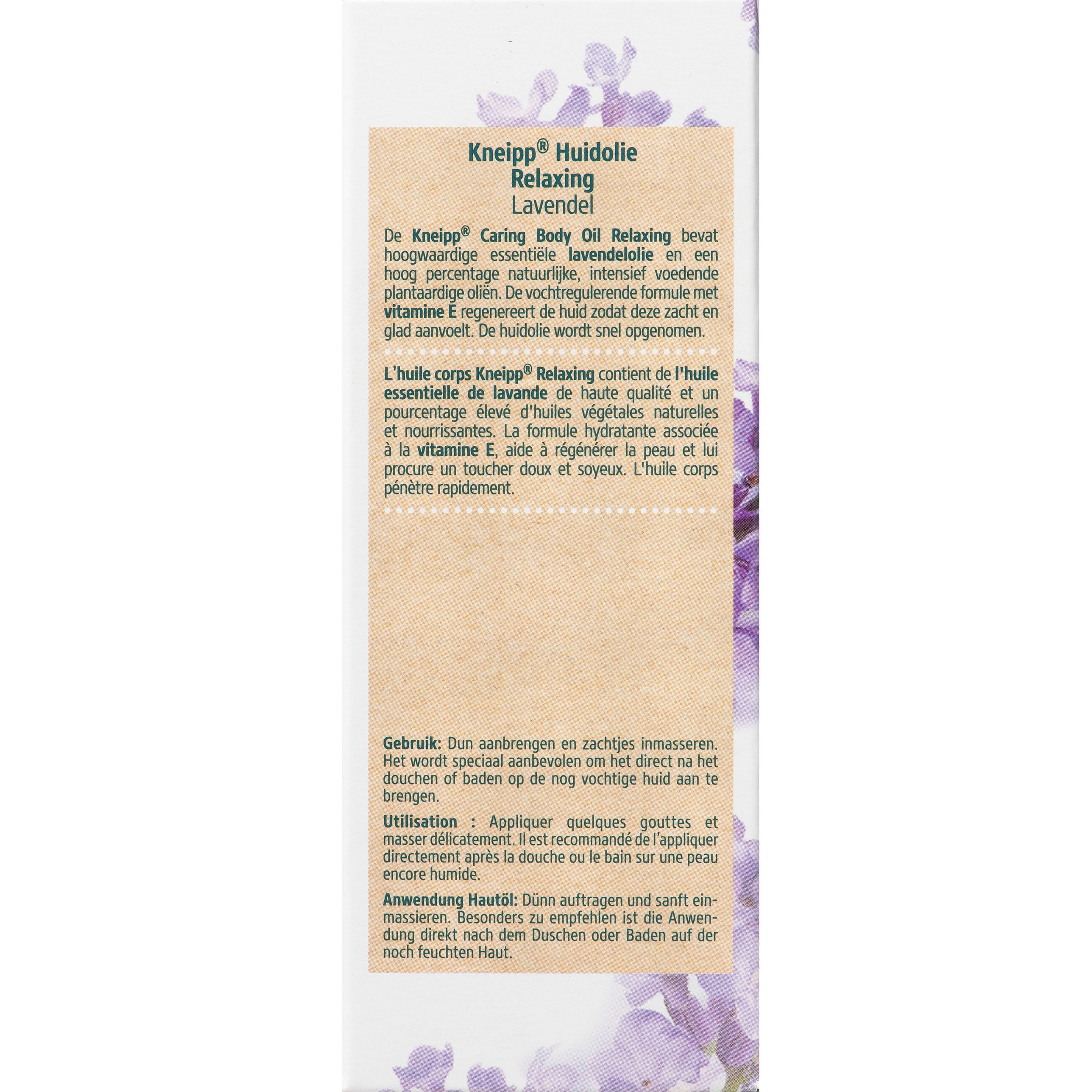 Kneipp Relaxing caring body oil lavendel 100.00 Milliliter
