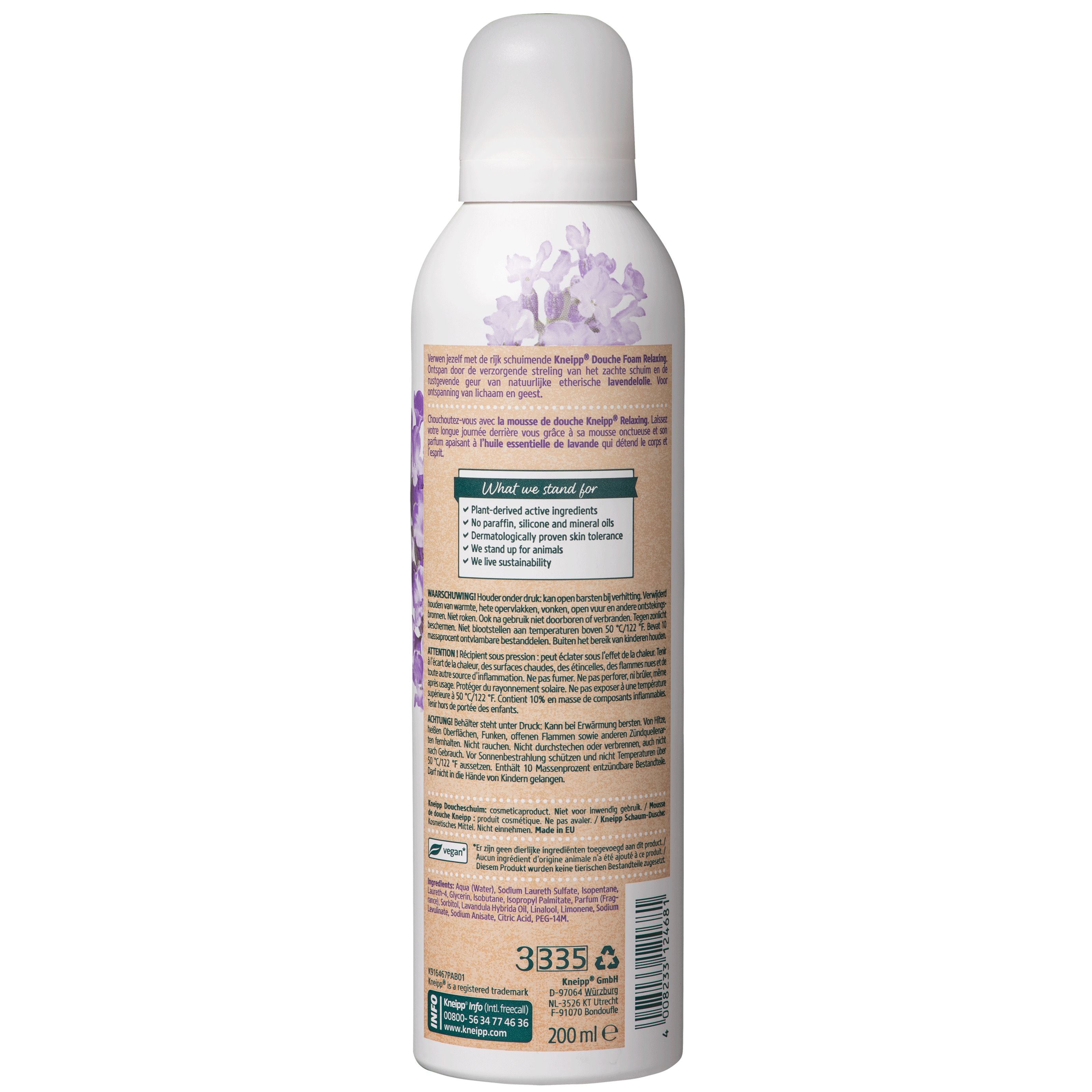 Kneipp Douche foam relaxing lavendel 200 Milliliter