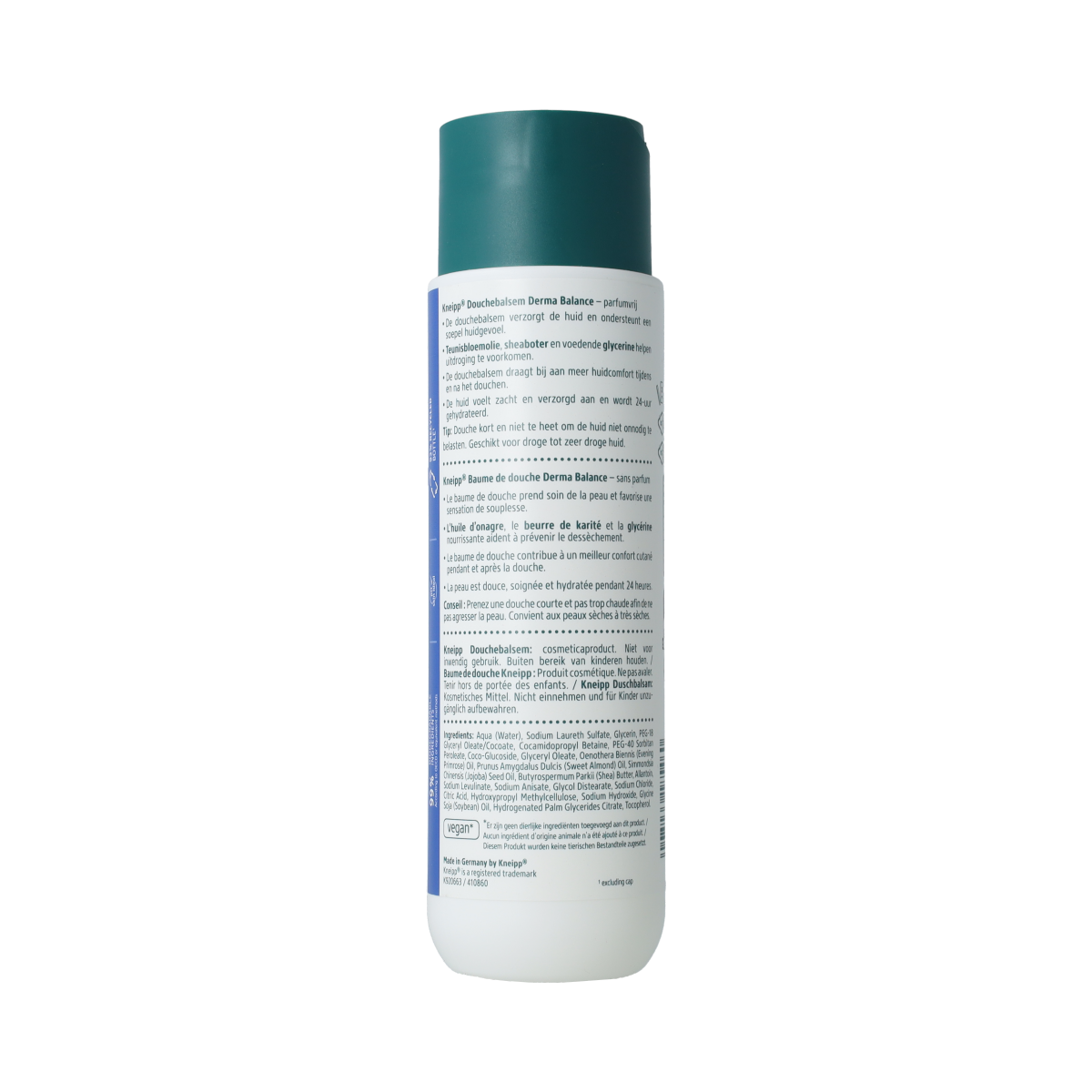 Kneipp Derma Balance douchebalsem, 250 ml, verzorgend product voor bad en douche
