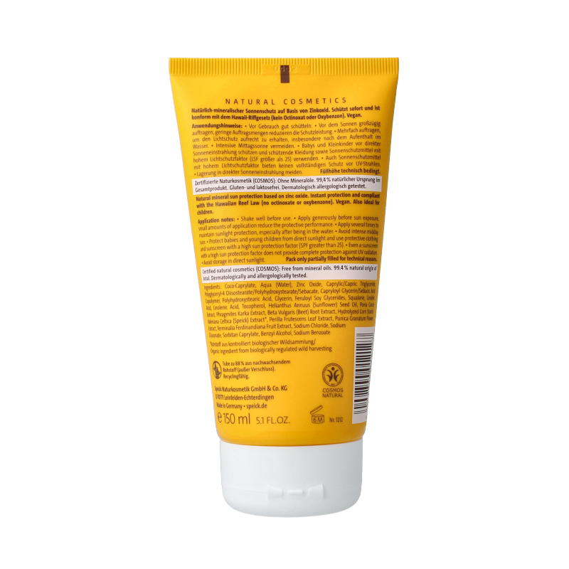 Speick Sun zonnemelk factor 30 bio 150 Milliliter