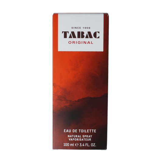 Tabac Original eau de toilette natural spray 100ml bottle with classic label and packaging, showcasing the men's fragrance.