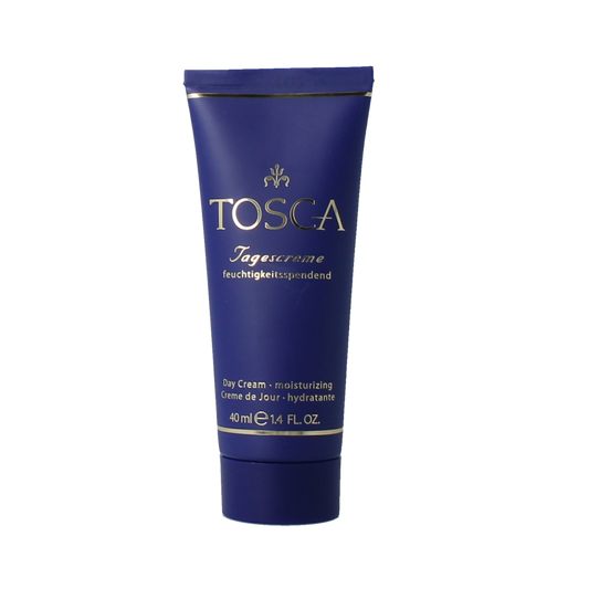 Tosca Day Cream 40ml jar, hydrating facial moisturizer with smooth texture, for daily skin care and nourishment.