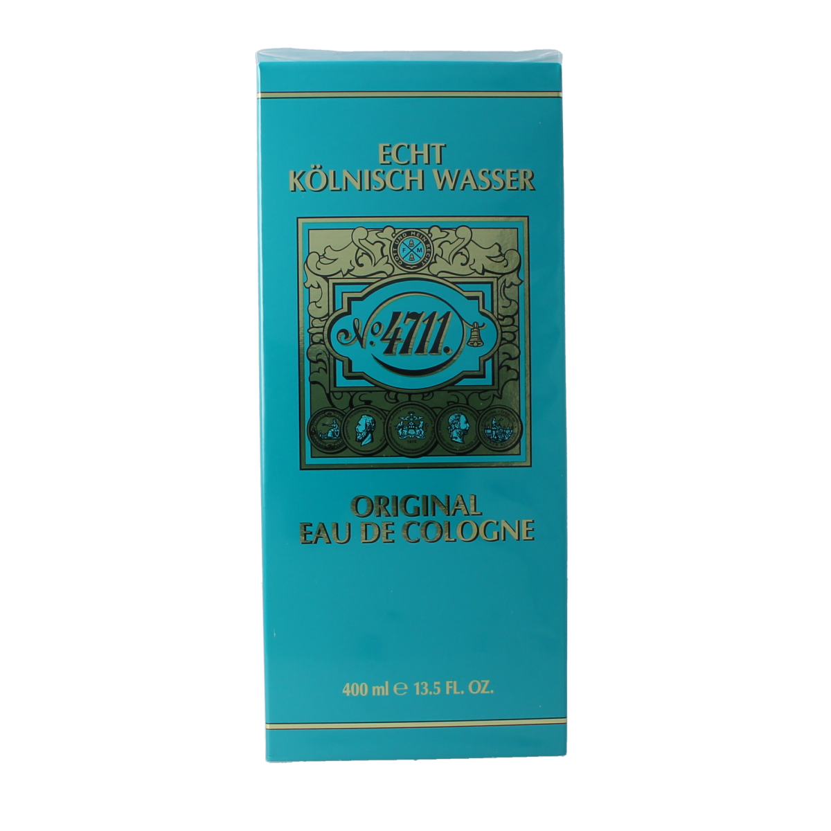 4711 Eau de Cologne flacon with 400ml size, featuring the classic 4711 branding and elegant glass bottle design.