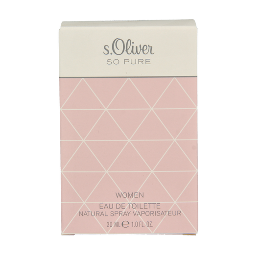 S Oliver Woman So Pure Eau de Toilette 30ml bottle with floral fragrance and elegant packaging.