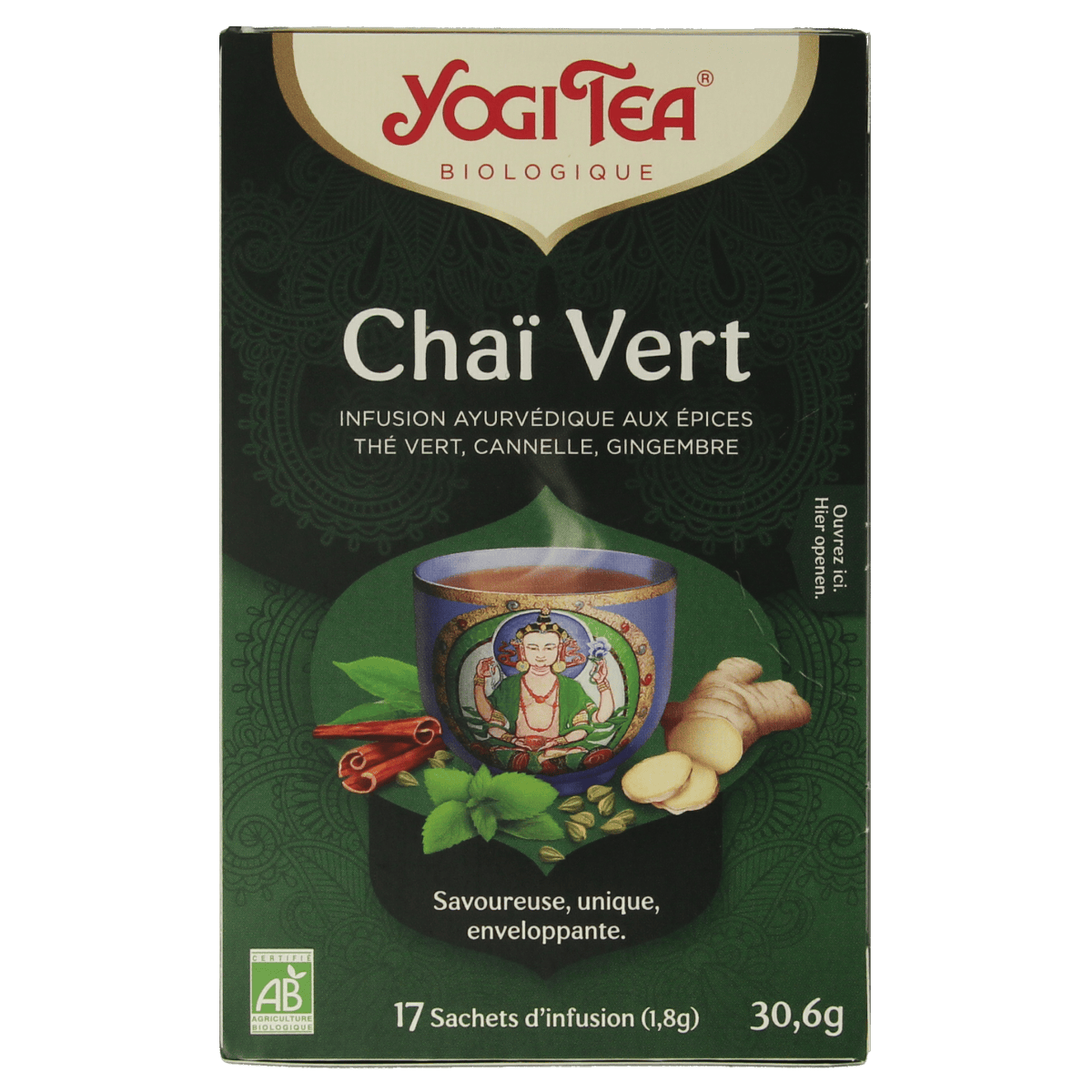 Yogi Tea Koffie en Thee 17.00 Zakjes Yogi Tea Green chai bio 17.00 Zakjes