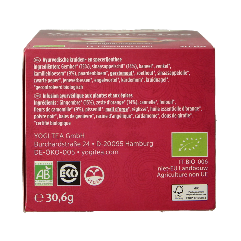 Yogi Tea Women's tea bio 17 Zakjes