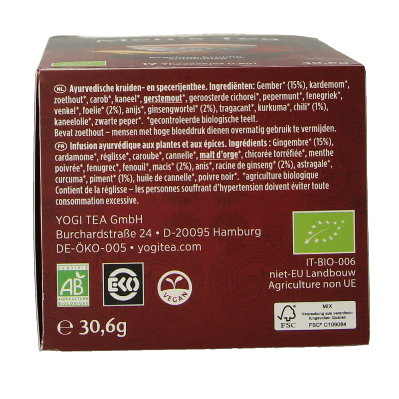 Yogi Tea Men's tea bio 17 Zakjes