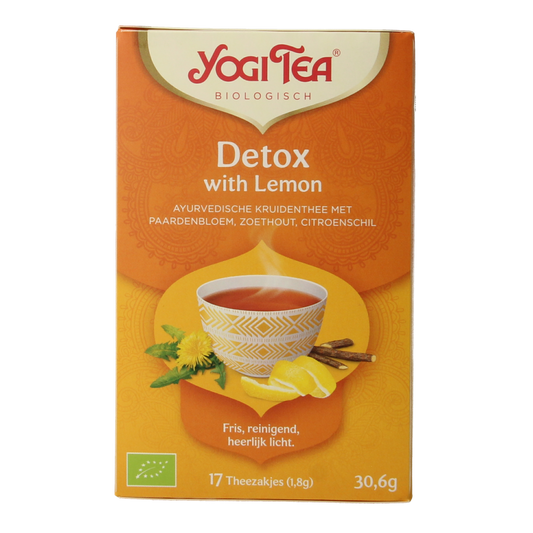 Yogi Tea Detox with lemon bio 17.00 Zakjes