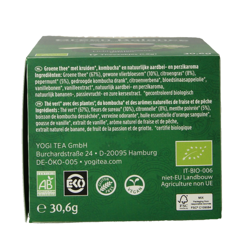 Yogi Tea Green balance bio 17 Zakjes