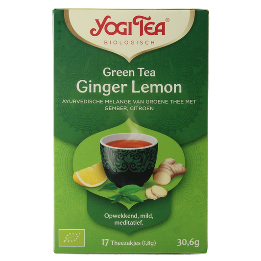 Yogi Tea Green tea ginger lemon bio 17.00 Zakjes