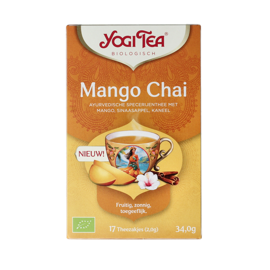 Yogi Tea Mango chai bio 17.00 Zakjes