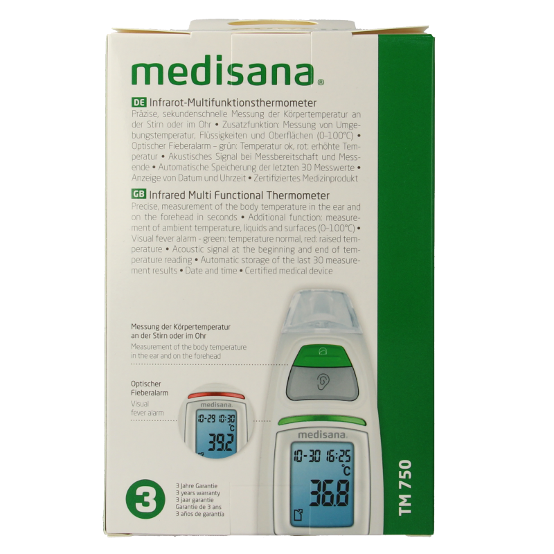 Medisana Multifunctionele thermometer TM750 1 Stuks