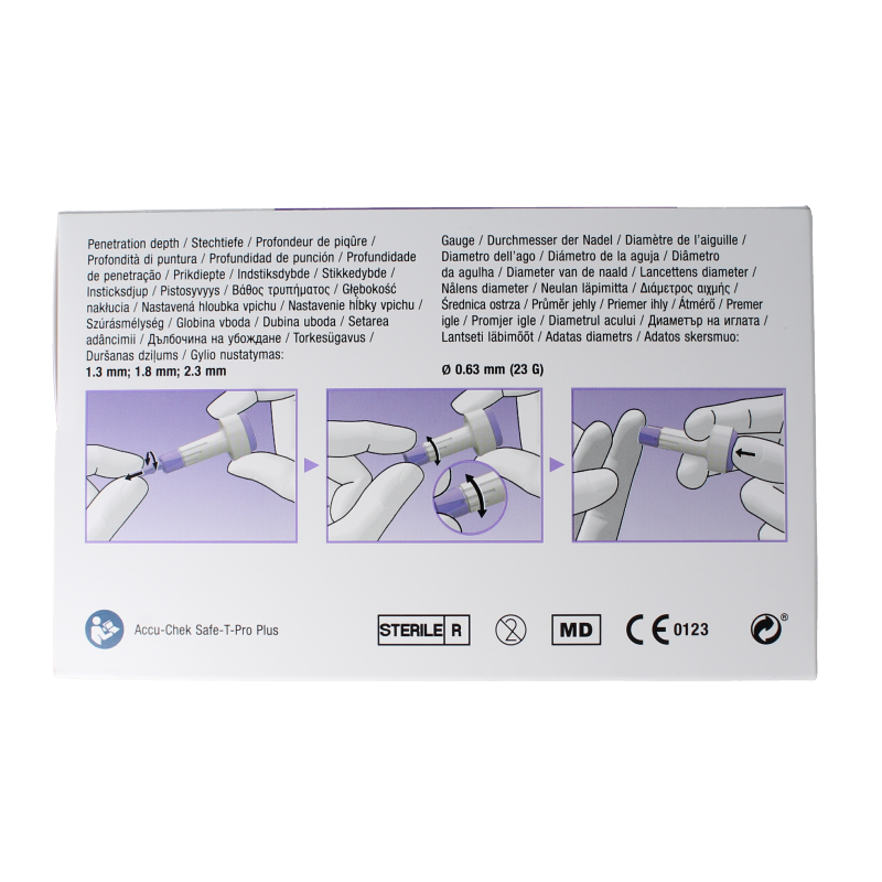 Accu-Chek Safe T-pro plus lancetten 200 Stuks