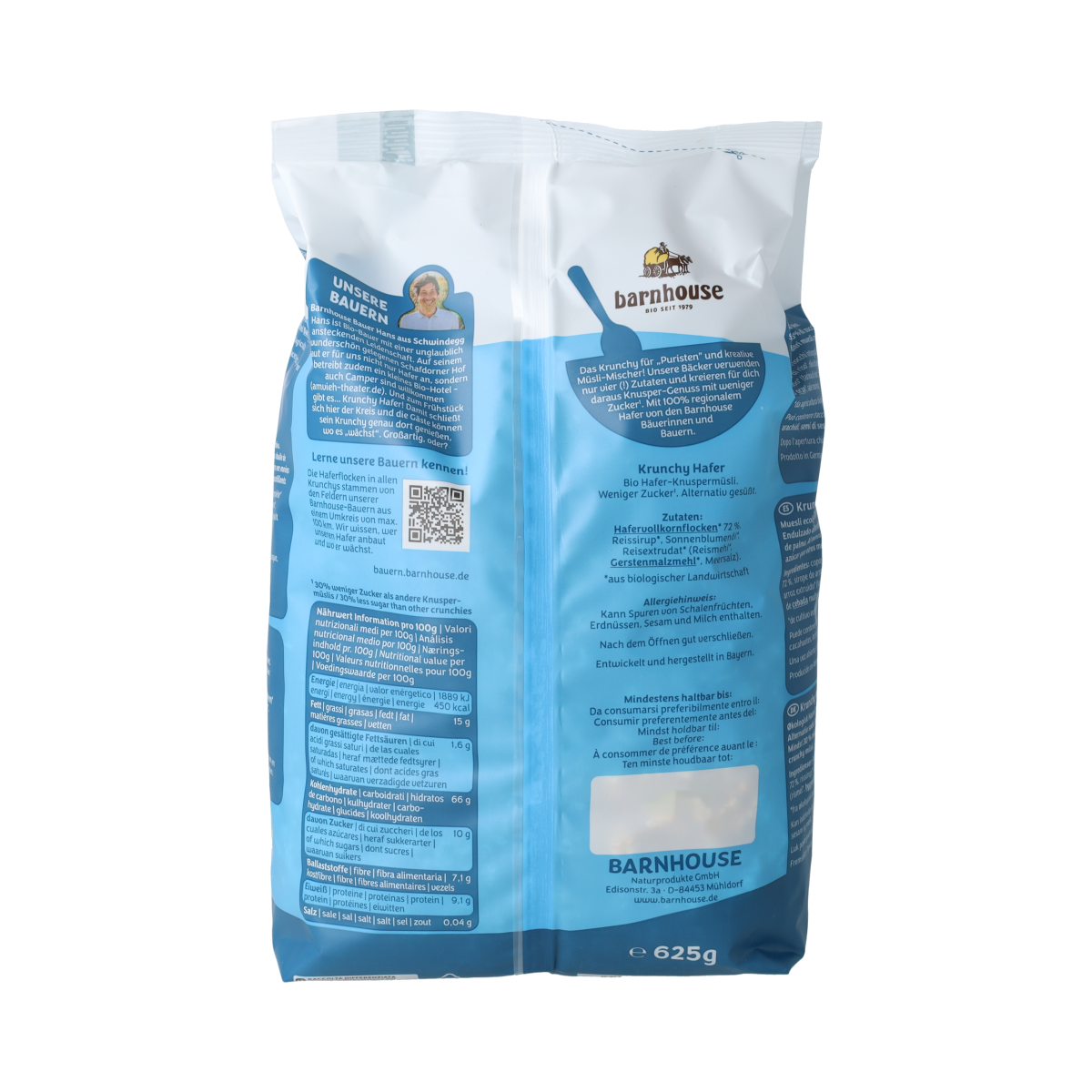 Barnhouse Krunchy havergranola bio 625.00 Gram