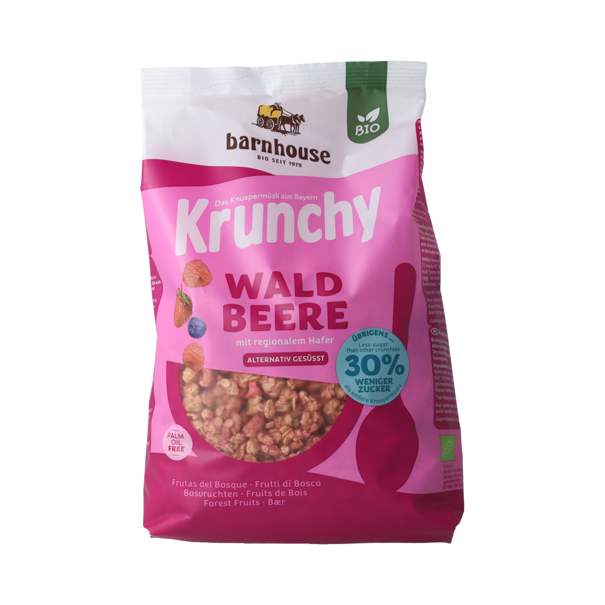 Barnhouse Krunchy havergranola bosvruchten bio 500.00 Gram