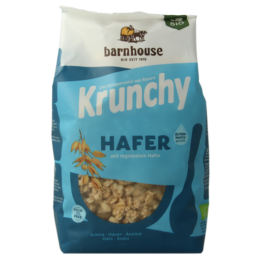 Barnhouse Krunchy pur haver suikervrij bio 375.00 Gram