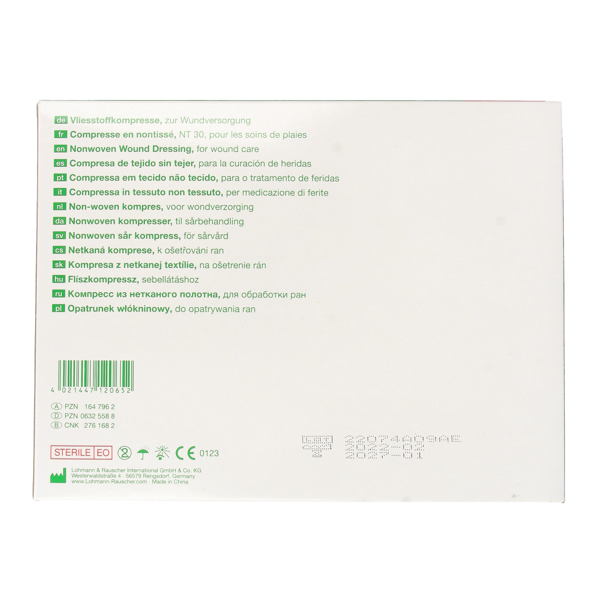 Vliwasoft Vlieskompres 10 x 10cm 4-laags 75 x 2 stuks 150.00 Stuks