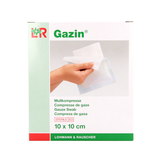 Gazin Gaaskompres 10 x 10 steriel 5 x 2 10.00 Stuks