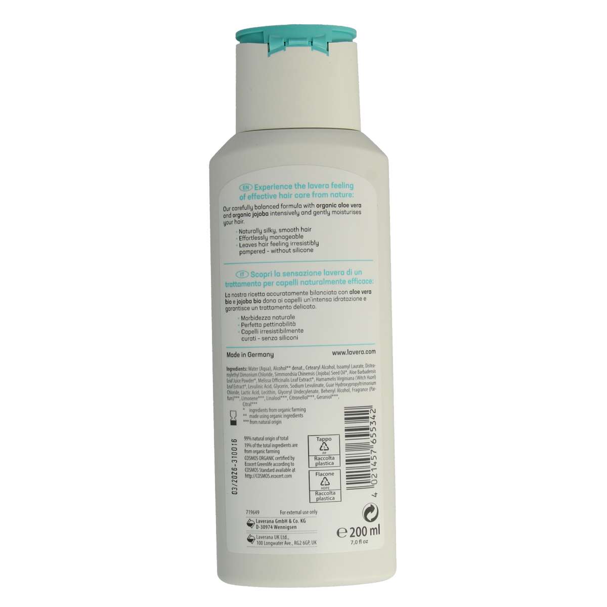 Lavera Conditioner basis sensitiv moisture & care 200.00 Milliliter